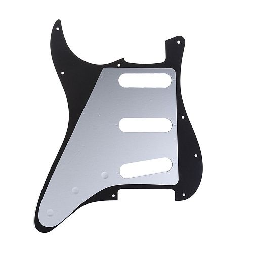 Musiclily MX1388BK Защитная накладка для электрогитары, Fender Stratocaster, 3 слоя, черная.