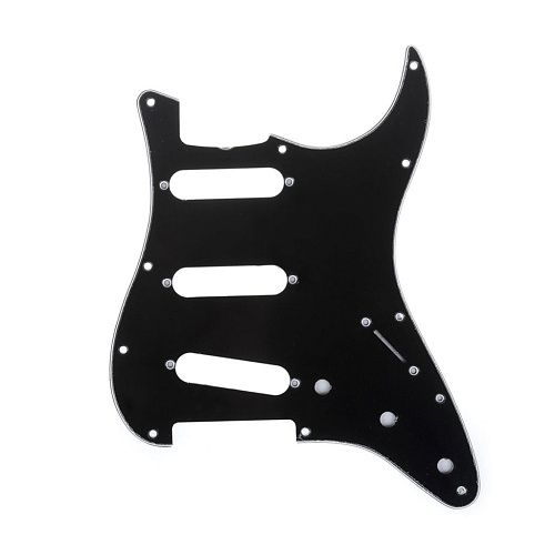 Musiclily MX1388BK Защитная накладка для электрогитары, Fender Stratocaster, 3 слоя, черная.